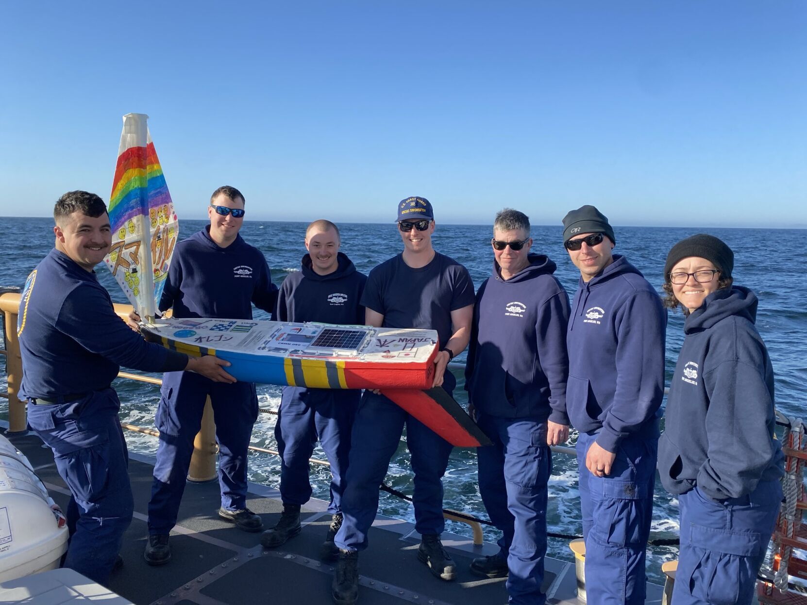 Coast Guard launches student miniboats